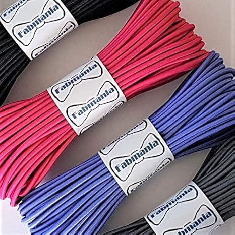 Fabmania Vert Foncé Cordon élastique Rond – 2 mm de diamètre - Nail Gallerys