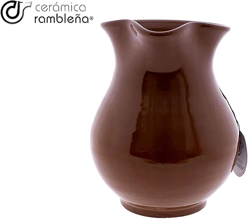 Carafe à bière en céramique rouge 100 % fabriquée à la main 1,5 l - Nail Gallerys