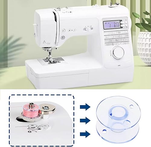 SING F LTD Lot de 20 bobines de machine à coudre de 11,5 mm compatibles avec machine à coudre Brother et autres machines à coudre domestiques Numéro de pièce XA5539-151 - Nail Gallerys