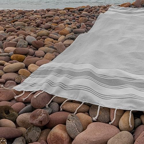 Grande serviette de plage anti-sable douce, absorbante et légère 200 x 140 cm Bleu clair - Nail Gallerys