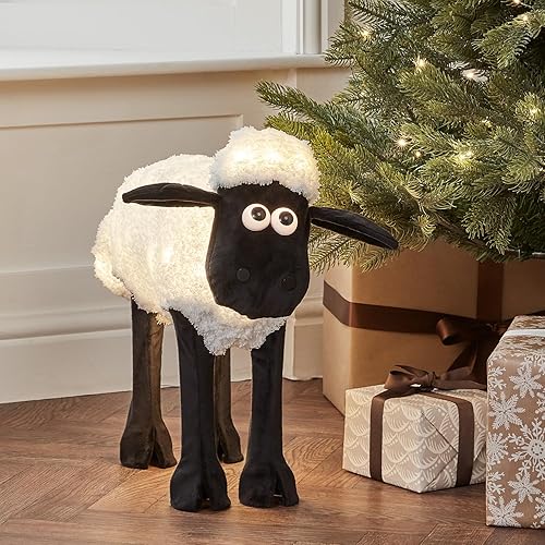 Lights4fun Shaun Le Mouton™ Figurine de Noël à LED avec Minuteur Éclairage intérieur et Extérieur - Nail Gallerys