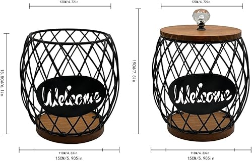 Organisateur de Capsules de Café, Support de Dosette de Café en Fer, Panier de Rangement Creux pour Capsules de Café, Bar à Café, Organisateur de Station de Café, Panier de Rangement de Café - Nail Gallerys