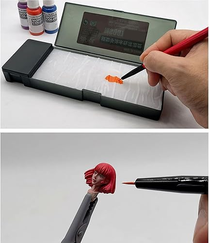 LfrXtra Fournitures de bureau, Stay Wet Palettes Pigment Mixing Tray Pigment Moisturizing Tray Modeling Tool Keep Paint Wet for Painting - Nail Gallerys