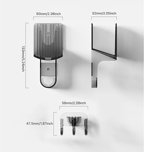 PZJFH 2 Pcs Support de Couvercle de Pot, Support De Rangement Mural Pour Couvercles De Casseroles Avec 3 Crochets, Rangement et Organisation de Cuisine, Installation Autocollante et Clouée - Nail Gallerys