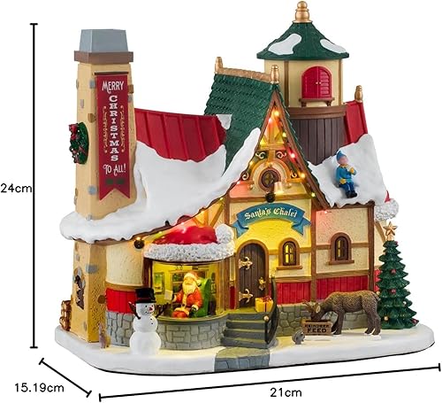 Lemax Village de Noël Chalet du Père Noël -15742 - Nail Gallerys