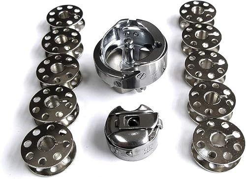 Crochet rotatif & Bobbin & 10 bobines pour machine à coudre Juki Ddl-555 5550 8700 - Nail Gallerys