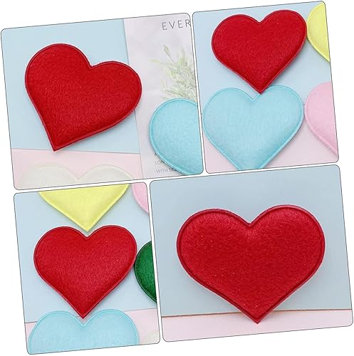 ABOOFAN 30pièces Accessoires Feutre Forme De Cœur pour Décorations Élégantes pour Vêtements Et Coiffures Patches Créatifs Feutre - Nail Gallerys