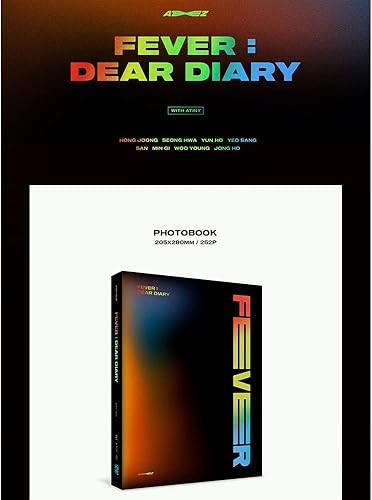 dreamus Dear Diary [DVD] Livre photo, Digipack, 2 disques, 2 posters pliés, carte photo + carte photo supplémentaire Ateez - Nail Gallerys