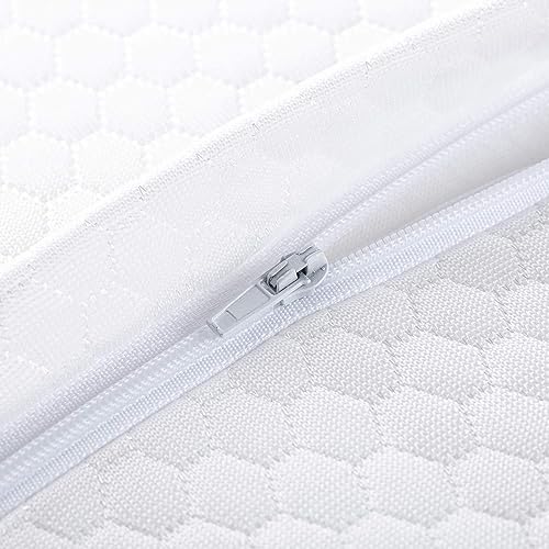 Elviros Taie d'oreiller en Mousse à mémoire de Forme avec Contour Cervical remplaçable (Gris, taie d'oreiller Uniquement) - Nail Gallerys