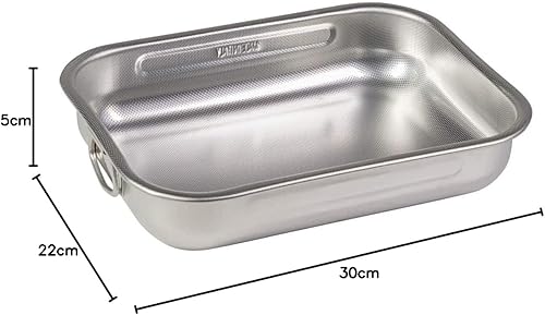 steel pan – 10180 – Plat rectangulaire, Dimensions : 25 x 19 cm - Nail Gallerys