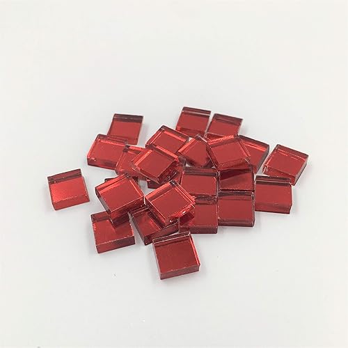 Lot de 100 petits miroirs carrés en feuille d'or pour loisirs créatifs - 0,95 cm (doré) - Nail Gallerys