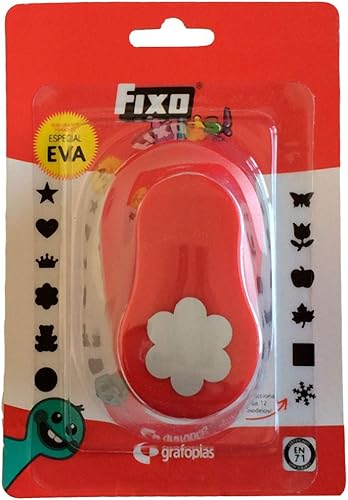 Fixe Perforatrice à forme de fleur, moyenne, rouge - Nail Gallerys