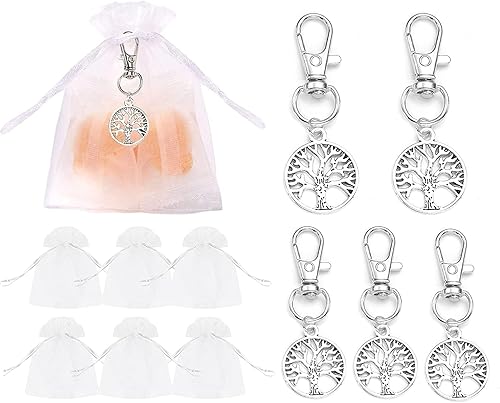 Mkishine, Lot de 40 sachets à dragées en forme d'arbre de vie pour mariage, communion, baptême, naissance - Nail Gallerys