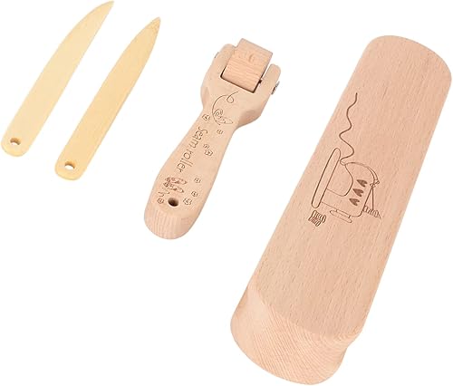 Ensemble de Claquettes de Tailleur en Bois pour Couture, Matelassage, Absorption de Vapeur, Prise Confortable, Bois de Hêtre Durable et Bambou, Idéal pour les Tailleurs et les - Nail Gallerys