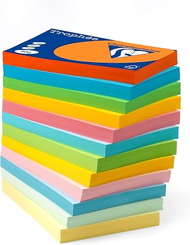 Clairefontaine 4158C 50 feuilles feuilles de papier multiusage A4 160 g/m² (Orange Clémentine) (Import Allemagne) - Nail Gallerys