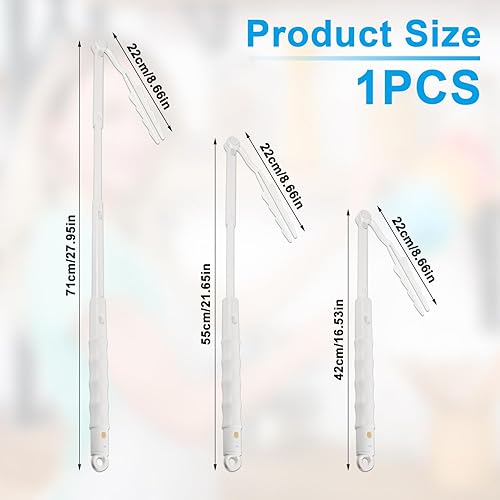 Remplacement de Manche pour Recharge de Plumeau Swiffer, Manche Allongé Manche Télescopique Réglable Manche de Plumeau à Longueur Réglable pour Accessoires de Nettoyage - Nail Gallerys