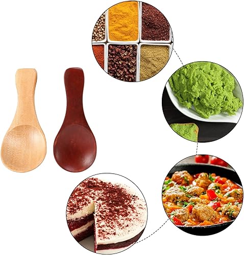 Dojimayisc Lot de 10 petites cuillères en bois - Pour épices, sucre, sel, miel, café, thé, confiture, moutarde, glace - Nail Gallerys