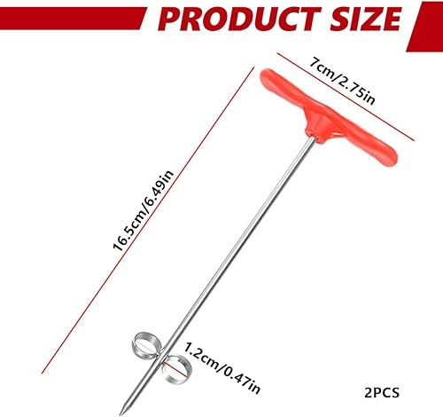 OHREN 2 pièces Coupeur Spirale pour Légumes et Fruits, Machine de Découpe en Acier Inoxydable, Créatif en Spirale, Tour de Pomme de Terre, Coupe-Spirale pour Pommes, Barbecue Camping Fête Cuisine - Nail Gallerys