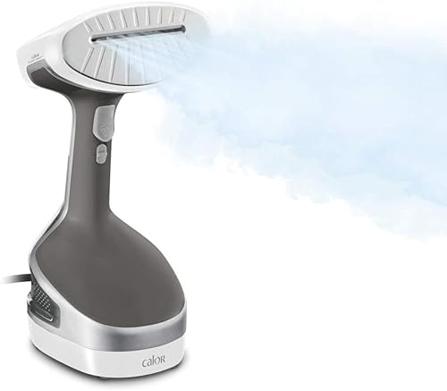 Calor Access Steam+ Défroisseur Vapeur à Main, Puissance 1600 W, Tête chauffante, 2 Niveaux de Vapeur, Défroissage Assainissant Anti-Bactérien, Turbo et Délicat DT8135C0, Gris et Blanc - Nail Gallerys