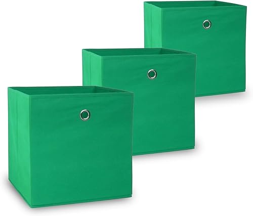 Vladon Boîte de Rangement Pliable Oslo en Jaune - Nail Gallerys