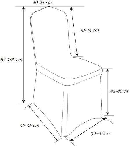 S.D. Maket Belle Vie* 4 pcs Universelle Housse de Chaise élastique, Jupe Extensible pour Décoration de Chaise, Stretch-Housse Couverture de Chaise, pour Mariage Cérémonie Réception Et réunion (Blanc) - Nail Gallerys