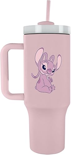 ‎Pyramid International - Tumbler Angel - Mug Isotherme avec Paille et Poignée - 1.2L - Thermos Chaud et Froid - Nail Gallerys