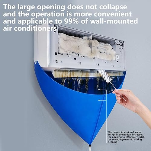 1/2 Ensemble Nettoyage De Climatiseur - Housses De Nettoyage Pour Climatiseur Divisé | Kit De Nettoyage Pour Lavage De La Poussière De Climatisation | Sac De Service De Climatiseur Mural Étanche - Nail Gallerys