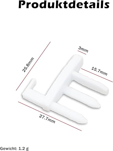 T TAKONE Lot de 4 paires de pièces de rechange pour store de caravane - Compatible avec les stores de fenêtre de caravane et bateau - Idéal pour les camping-cars - 5 L/H 5 R/H - Nail Gallerys