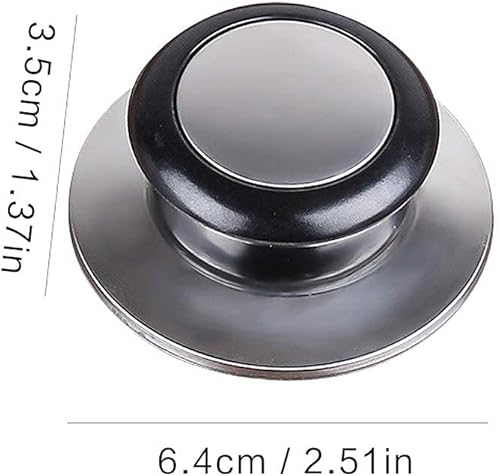 Quesuc Bouton de Couvercle, 3 Pièces Poignée Couvercle Casserole, Convient Pour Poignée de Couvercle en Verre, Couvercle de Casserole en Acier Inoxydable, Pour Les Ustensiles de Cuisine - Nail Gallerys