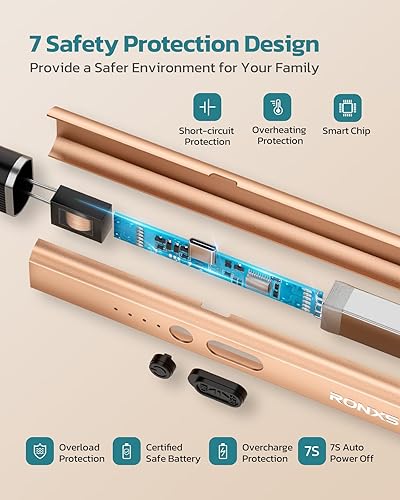 RONXS Briquet à Arc électrique Briquet Rechargeable USB, Briquet à Arc électronique/Allume-Bougie sans Flamme pour la Cuisine, Feux d'artifice, Camping Barbecue, Moderne - Nail Gallerys