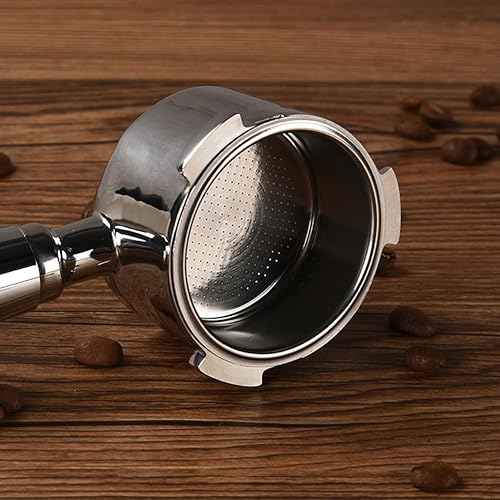 Porte-filtre expresso sans fond 51 mm, panier filtre en acier inoxydable résistant à l'usure avec 3 oreilles, accessoires pour machine à café - Nail Gallerys