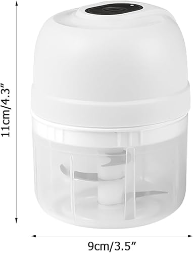 Mini hachoir à ail, portable, électrique, chargement USB, pour légumes, ail, poivre, oignons, épices, noix, viande (250 ml) - Nail Gallerys