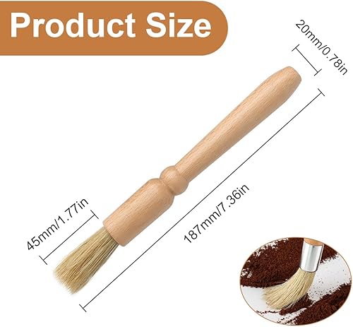 JTKREW Brosse pour Moulin à Café,sans Poils Tombants,Machines à Expresso,Pinceau de Cuisine,Pinceau de Nettoyage pour Moulin à Café,Machine à café,Accessoires Barista - Nail Gallerys