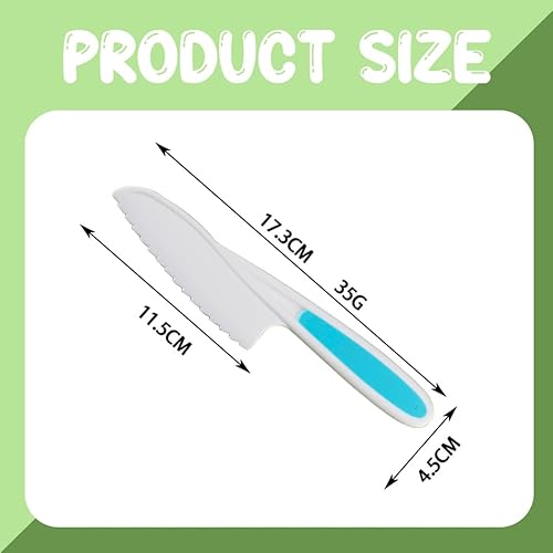 QOWIJEX Lot de 3 Couteau Enfant Plastique Couteau Qui ne Coupe pas les Doigts Enfant pour Couper et Cuire Des Fruits Ou Légumes Jeunes pour les Anniversaires et Noël - Nail Gallerys