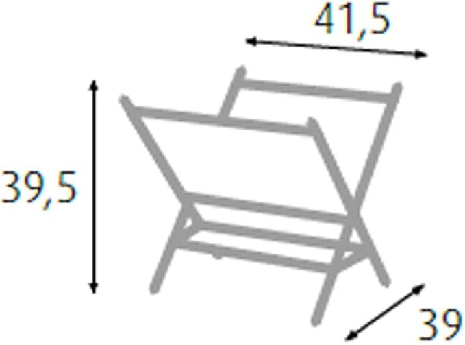 King Collection King Home P1671021 Porte-Revues, Chromé, 41, 5 X 39 X 39, 5H - Nail Gallerys