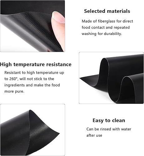 Tapis de Cuisson Réutilisable pour Barbecue/Four/Plancha, 2 Pièces (30x40cm), Antiadhésif, Résistant à 260°C, Sans BPA/PFOS – Pour Gril, Cuisson au Gaz, Charbon et Four - Nail Gallerys