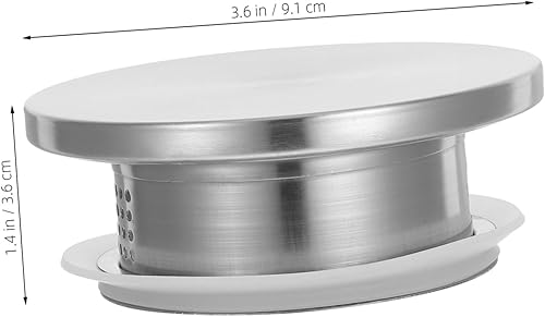 Mikinona 2 Pièces Couvercle de séparateur de scories pichet avec couvercle carafe avec couvercle filtre pour carafe d'eau couvercle pour pichet Acier inoxydable Silver - Nail Gallerys