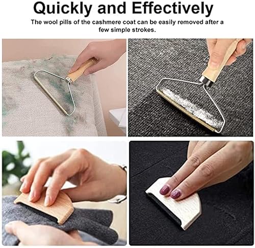 Kit de Rasoir Anti bouloche, Décapant de Peluches, Peigne en Cachemire Brosse Manuel Anti Poil Combinaison, Portable Lint Remover pour Vêtements Coat et Carpet - Nail Gallerys