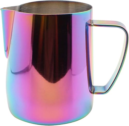 Dianoo Pichet de lait en acier inoxydable Frothing, plaqué avec du titane 350 ML Multicolore - Nail Gallerys