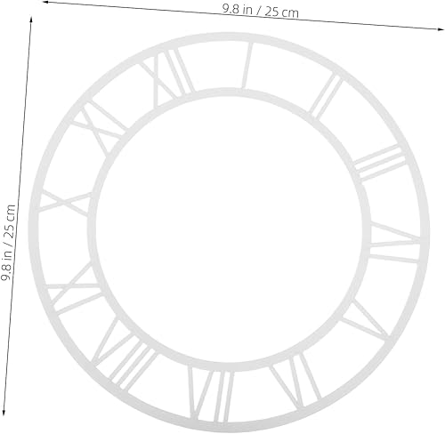 Luxshiny Horloge Miroir Ronde Décorative avec Chiffres Romains Autocollant Acrylique pour Salon Et Entrée Facile à Appliquer - Nail Gallerys