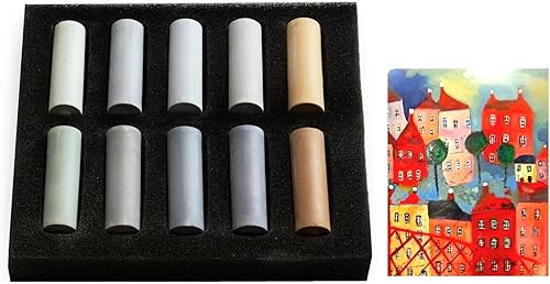 Rembrandt Ensemble de Pastel secs Gris. Set 10 Demi Pastel et 1 Carte - Nail Gallerys