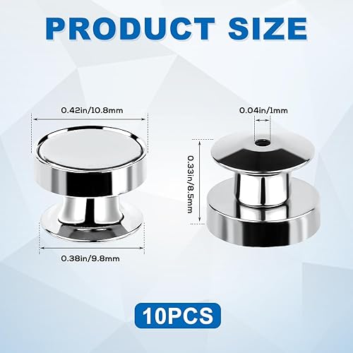 10pcs Dos d'Épingles Magnétiques, Porte Broche Convertisseurs d'Épingles Magnétiques Magnetic Pin Back en Métal pour Vestes Blazers Sacs à Dos Cadeaux pour Collectionneurs d'Épingles - Nail Gallerys