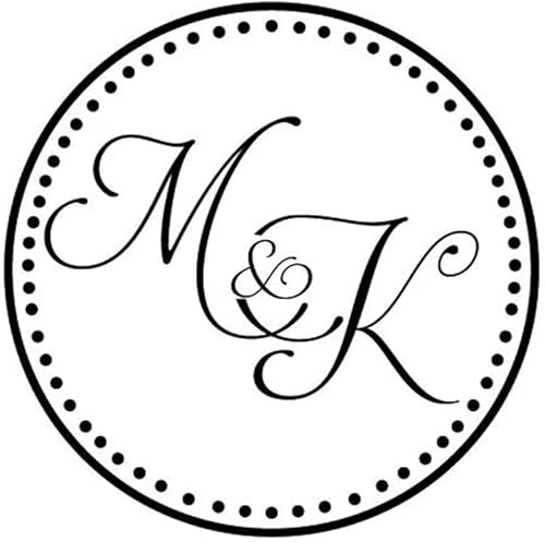 Autocollant de piste de danse de mariage, décoration de fête de banquet de mariage, monogramme, initiales personnalisées, lettre, autocollant mural en vinyle(XL 150X150CM) - Nail Gallerys