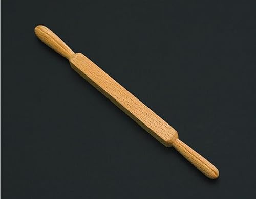 ZHONGJIUYUAN Wagashi Outil Maru Rod à double extrémité en bois pour la cuisine, la pâtisserie, la fabrication de pain, la décoration de gâteaux, 1 pièce - Nail Gallerys