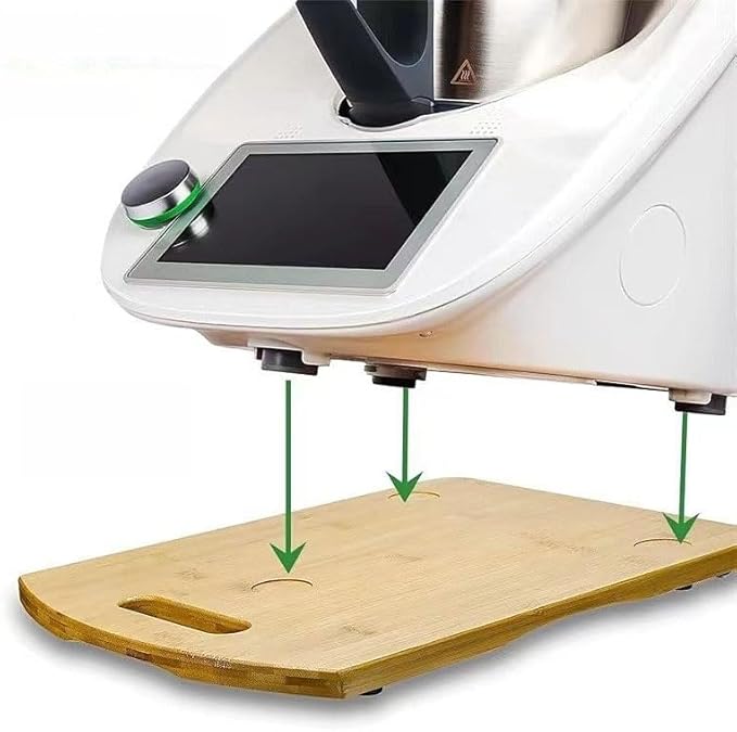 XUBX Glissière de comptoir avec roue, curseur en bambou, plateau coulissant pour cafetière, comptoir de cuisine, plateau coulissant pour cafetière, plateau coulissant avec roues en caoutchouc - Nail Gallerys