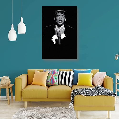 ZZXCHG Peintures Sur Toile 30x50cm Jacques BREL Pittura di stampa cantonica per soggiorno Camera da letto Decor Senza Cornice - Nail Gallerys
