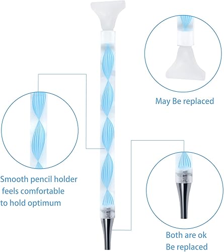 Stylo diamond painting 17 pièces Crayon diamond painting Stylet diamond painting en résine Stylo de peinture au diamant en résine pour stylo de peinture au diamant Accessoires pour peinture au diamant - Nail Gallerys