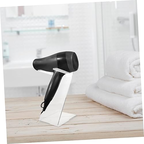 IWOWHERO Support de sèche-cheveux en acrylique pour table - Support stable pour salle de bain, hôtel, collège - Léger et pratique pour les déplacements - Nail Gallerys