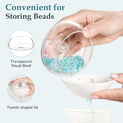 PP OPOUNT Électrique de Perles/Spinner de Perles d'Argile Avec 3171 PCS Set Perles de rocaille en verre pour Bijoux, Machine à Perles Rapide pour la Fabrication Bijoux (Breveté) - Nail Gallerys