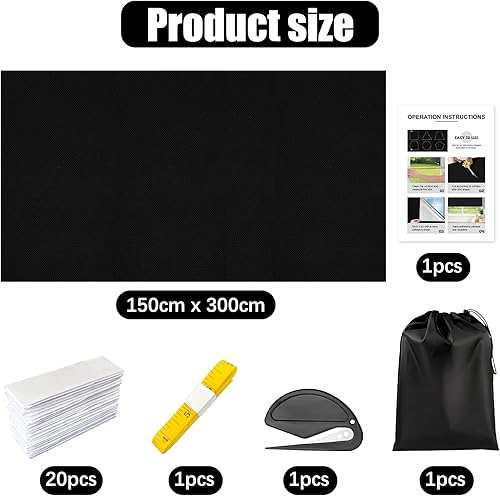 3 m x 1,5 m - Protection Solaire intérieure pour fenêtre - sans perçage - Film occultant Thermique - Vendu au mètre - pour Chambre à Coucher - Film occultant - Nail Gallerys